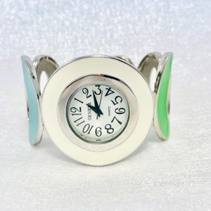 Bright Multicolored Cuff Watch Vintage